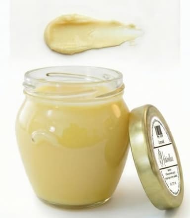 Unscented Natural Lotion, Eczema Relief Body Moisturizer, Face Cream, No Petroleum Organic Castor & Jojoba Oil Aftershave Balm Beard Oil Makeup Remover Diaper Rash Cream Tattoo Balm in Glass - 6 oz