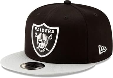 New Era NFL 9FIFTY 2-Tone Snapback Team Color Adjustable Hat Cap One Size (US, Alpha, One Size, Las Vegas Raiders Black/Grey)