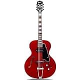 GROTE Jazz Electric Guitar Hollow Body Chrome Hardware P90 pickup (RED)