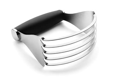 Spring Chef XL Stainless Steel Pastry Cutter Tool for Baking - Heavy Duty Dough Blender - Butter & Dough Cutter Tool with Sharp Blades - Pastry Blender for Easy Mixing - Dishwasher Safe - Black