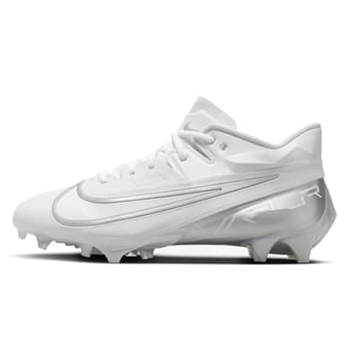Nike Vapor Edge Elite 360 2 Men's Football Cleats (DA5457-101,White/Metallic Silver-Pure Platinum) Size 12