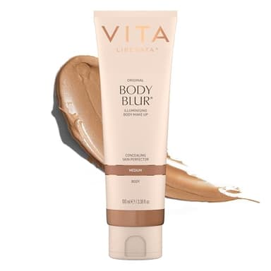 Vita Liberata Body Blur, Leg and Body Makeup. Skin Perfecting Foundation for Flawless Bronze, Easy Application, Radiant Glow, Evens Skin Tone, New Packaging