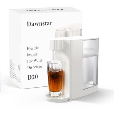 Dawnstar Electric Kettles, D20 Instant Hot Water Dispenser for Quick Boiling & Dispense, Adjustable 3 Temperatures & 5 Water Volume, Removable 0.8 Gallon 100 Ounce Water Tank Capacity, BPA Free