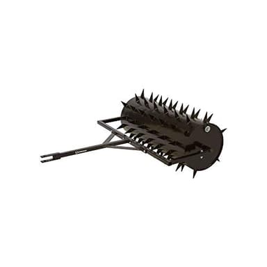 Yard Tuff Drum 36 Inch Wide Behind Lawn Mower ATV Yard Grass Aerator Roller with 78 Steel Spikes and 24 Gallon Water Holder for Gardening