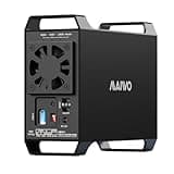 MAIWO Dual Bay Raid Enclosure for 3.5" SATA HDD,2 Bay Hard Drive Enclosure with Cooling Fan,4 Raid Modes,USB3.0 HDD Bay for 44TB Capacity Expansion