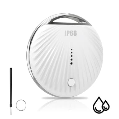 Air Tracker Tag, Smart Tag Bluetooth Tracker Works with Apple Find My (iOS Only), IP68 Waterproof, Replaceable Battery, Key Finder and Item Locator for Keys, Bags, Luggage, Wallet, etc