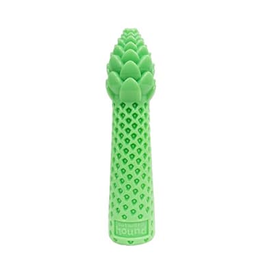 Pupstages Dental Asparagus Treat-Stuffer Dog Toy – Multi-Textured, Mint Scent, Small & Medium Breeds, 6.7"