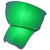 SAUCER Premium Replacement Lenses & Earsocks for Oakley Quarter Jacket OO9200 Sunglasses High Defense - Jade Green Polarized