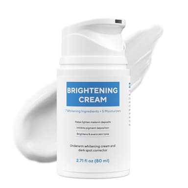 Skin Bleaching Cream, Dark Spot Remover for Body and Face, 2.71 fl oz Skin Lightening Whitening Cream with Vitamin C for Intimate Parts, Armpit, Inner Thigh, Dark Elbows and Knees, Bikini Areas