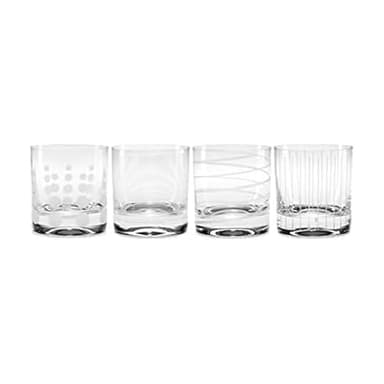 Mikasa Cheers Double Old Fashioned Glass, 12.75-Ounce, Set of 4