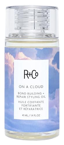 R+Co On a Cloud Bond Building Repair + Styling Oil - Lightweight Silicone-Free Hair Oil for Frizz Control, Shine, Heat & UV Protection - Strengthens & Repairs All Hair Types - 1.4 Fl Oz / 41 mL