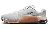 Nike Metcon 9 AMP Women's Workout Shoes (DZ2537-104, White/Metallic Gold Grain/Sanddrift/White) Size 8