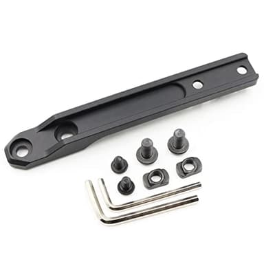 Jmtac Mlok Inline Scout Mount Low Profile Weapon Light Mount Aluminum, for M300 & M600 & HL-X Series Mlok Flashlight Mount (Black)