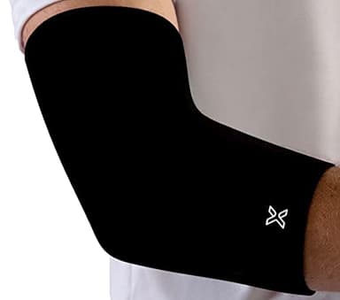 Body Helix Full Elbow Brace for Tendonitis and Tennis Elbow - Golfers Elbow Brace - Forearm Strain Support - Elbow Compression Sleeve for Men and Women - (Black, Medium)