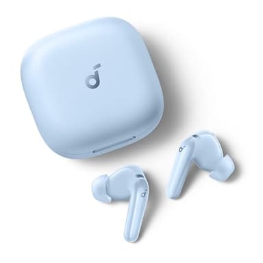 Soundcore P31i by Anker, Real-Time Adaptive Noise Cancelling, Hi-Res Sound, Translation Earbuds, 50H Playtime, Wireless Earbuds, Bluetooth Earphones, Spatial Audio, Fast Charging, IP55 (Light Blue)