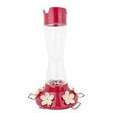 Perky-Pet 9202-2 Top-Fill Favored Pinch-Waist Glass Hummingbird Feeder – 20 oz, , Red