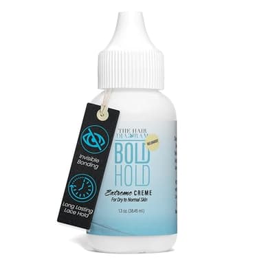 The Hair Diagram - Bold Hold Extreme Creme Reloaded - Strong Hold Glue for Lace Front Wigs and Hair Systems - Invisible Bonding - Non Toxic - No Odor or Latex - Humidity & Water Resistant- 1.3oz
