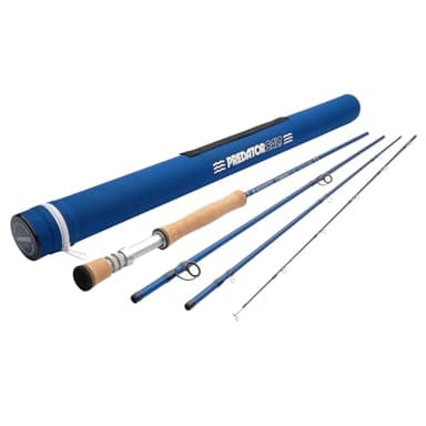 Redington Predator Salt Fly Rod – Fast Action Saltwater Fly Rod – Full-Wells Grip, Anodized Reel Seat, Chrome Guides – Striper, Redfish, Bonefish, Tarpon, Permit – 10WT 9'0" 4PC