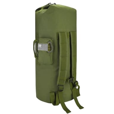 MOZETO Military Duffle Bag, 110L Extra Large Sea Bag with Backpack Straps Heavy Duty Army Duffle Bag for Camp, College Dorm or Laundry Bag