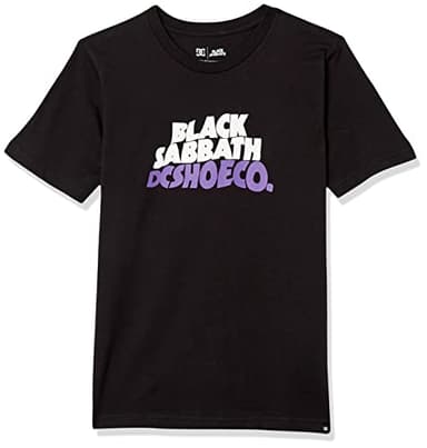 DC Shoes DC x Boys Tee Shirt, Black Sabbath Black, 14