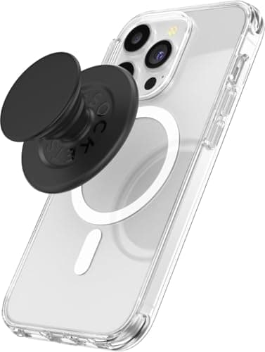 PopSockets Phone Grip for MagSafe, Magnetic Holder, Phone Stand - Black