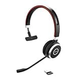 Jabra Evolve 65 SE Mono Wireless Headset - Bluetooth Headset with Noise-Cancelling Microphone, Long-Lasting Battery, and Dual Connectivity - MS Teams Certified, Works with All Other Platforms - Black