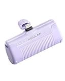 Kuulaa Portable Phone Charger Portable Charger iPhone 4500mAh Mini Power Bank for iPhone Cute Battery Pack Backup Charger Travel Compatible with iPhone 14/13/12/11/XS/XR/Airpods (Purple)