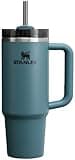 Stanley Quencher H2.0 Tumbler with Handle and Straw 30 oz | Flowstate 3-Position Lid | Cup Holder Compatible for Travel | Insulated Stainless Steel Cup | BPA-Free | Blue Spruce
