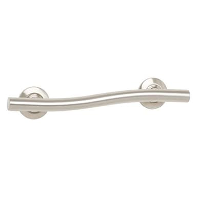 Seachrome 18 inch Bathroom Wave Grab Bar Satin Finish