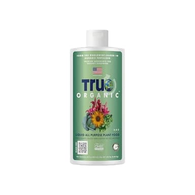True Organic Liquid All Purpose Plant Food – Organic Fertilizer for Fruits, Flowers, Vegetables, Herbs & Foliage – Indoor & Outdoor Use – 32 fl. oz. – Covers 60 sq. ft.