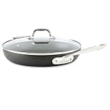 All-Clad HA1 Hard Anodized Nonstick Fry Pan 12 Inch Induction Oven Broiler Safe 500F, Lid Safe 350F Pots and Pans, Cookware Black