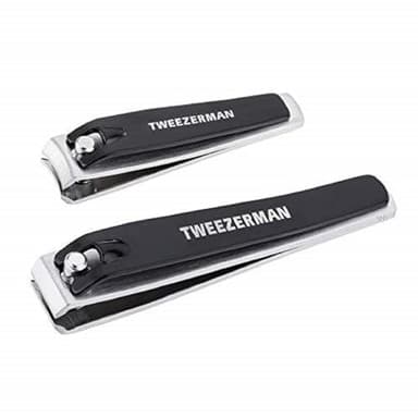 Tweezerman Stainless Steel Combo Set with Fingernail and Toenail Clippers