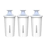 AQUA CREST Alkaline Water Filter, Intended for Brita® Pitchers and Dispensers, Everyday, UltraMax, Metro+, XL and More, NSF Certified, 2 Months, 3 Count, Mineralized Alkaline Water, Increases Water PH