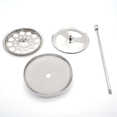 5-piece Stainless Steel French Press Brewing Set Replacement Kit,Stainless Steel 34 oz French Press Filter Replacement Parts (Silver, 800ml)