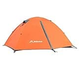 BISINNA 2/4 Person Camping Tent Lightweight Backpacking Tent Waterproof Windproof Two Doors Easy Setup Double Layer Outdoor Tents for Family Camping Hunting Hiking Mountaineering Travel