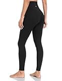 HeyNuts Yoga Pro Full Length Yoga Leggings for Women, Buttery Soft High Waisted Compression Workout Lounge Yoga Pants 28" Black M(8/10)