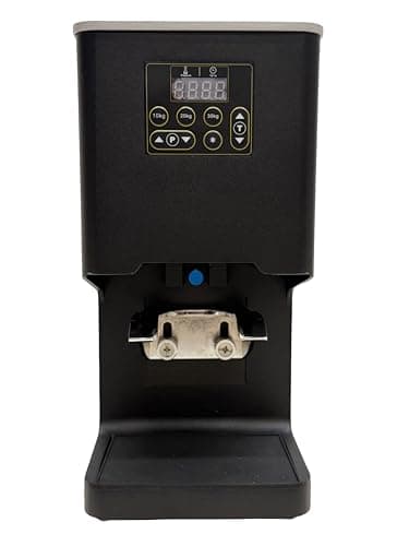 Electronic Automatic Coffee Tamper Machine - Precision Press for Perfect Espresso for Home & Commercial. Adjustable Pressure, Multi-Tamp, Hands Free Operation, Height Adjustable for Wide Range (Black)