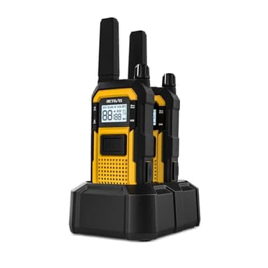 Retevis RB48 FRS Walkie Talkies Long Range, Rugged & IP67 Waterproof & Floating, Mil-Standards 810H Two Way Radio, Heavy-Duty, NOAA, Rechargeable, 20hr Battery, Emergency Radio(2 Pack)