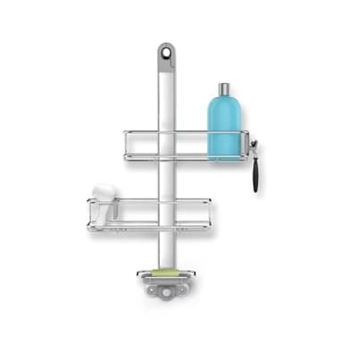 simplehuman Adjustable Shower Caddy, Stainless Steel and Anodized Aluminum