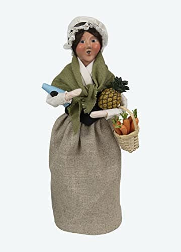 Byers' Choice Colonial Shopping Woman Caroler Figurine 5221 from The Colonial Collection Collection (New 2022)