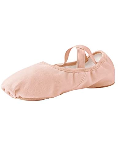 Stelle Women Ballet Shoes Highly Stretch Canvas Adult Ballet Slippers Split Sole Yoga Dance Shoe for Girls Boys(Ballet Pink,6MW)