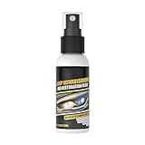 50ml Headlight Restoration Spray, Headlight Clear Coat Spray, Headlight Cleaner Spray, Headlight Lens Restoration Spray, Brightening and Scratch Removal Liquid Without Polishing, Yellowing Remover