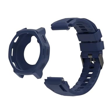 HMT senterusa Soft Silicone Band with Thin Bumper Case Compatible with Amazfit T-Rex3 Pro 44mm Smart Watch