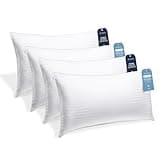 Beckham Hotel Collection - 4 King Pillow Set – 2 Down Alt & 2 Memory Foam King Pillows
