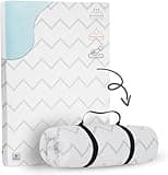 Waterproof Pack and Play Mattress Pad - 38" x 26" | Roll Up Style - Breathable Soft Memory Foam - Portable Mattress Topper- Baby Foam Mattresses for Babies - Includes Easy Carry Buckle