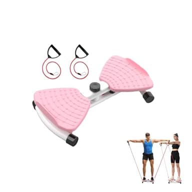 Waist Twister Machine Exercise Waist Twisting Fitness Tool Noiseless Balance Board Home Gym Exercise Equipment (Pink)