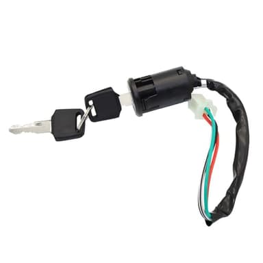 SUPAOSPG Ignition Switch with Keys 4 Wire for 50cc 70cc 90cc 110cc 125cc 150cc 200cc 250cc Taotao Buyang Coolster Kazuma Sunl Chinese ATV, Apollo Dirt & Quad Bike Go-Kart Motorcycle Switch