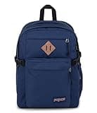 JanSport Main Campus Backpack - Travel or Work backpack w 15-Inch Laptop Sleeve and Dual Water Bottle Pockets, Navy