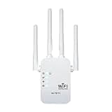 WiFi Extender New 2025 Fastest WiFi Booster 1200Mbps Dual Band 5GHz / 2.4GHz WiFi Extender Signal Booster for Home Work Gaming Trading Live Stream, WiFi Repeater with Ethernet Ports 10000sf 40 Devices