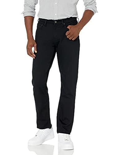 Amazon Essentials Men's Athletic-Fit Stretch Jeans - Discontinued Colors, Black, 38W x 32L